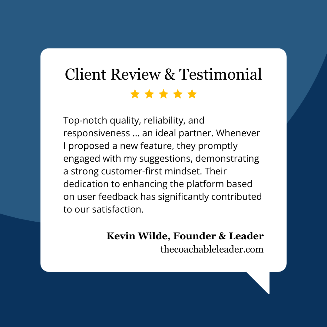 Client Review & Testimonial, 5 Stars